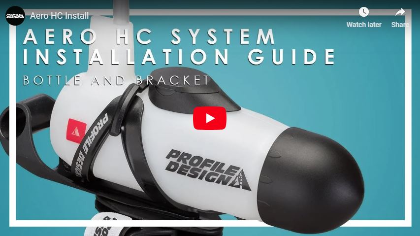 Profile Design Aero HC Hydration System Install Video White Bottle
