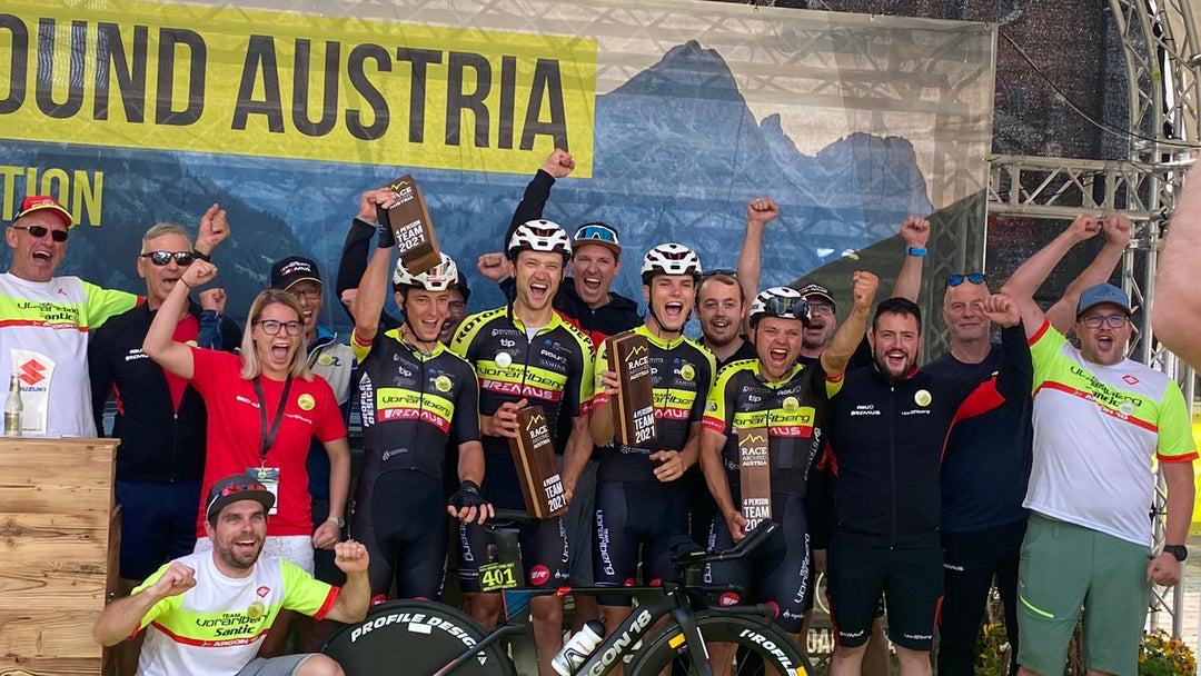 Sensation!!! Team Vorarlberg finishes the Race Around Austria with a new course record!